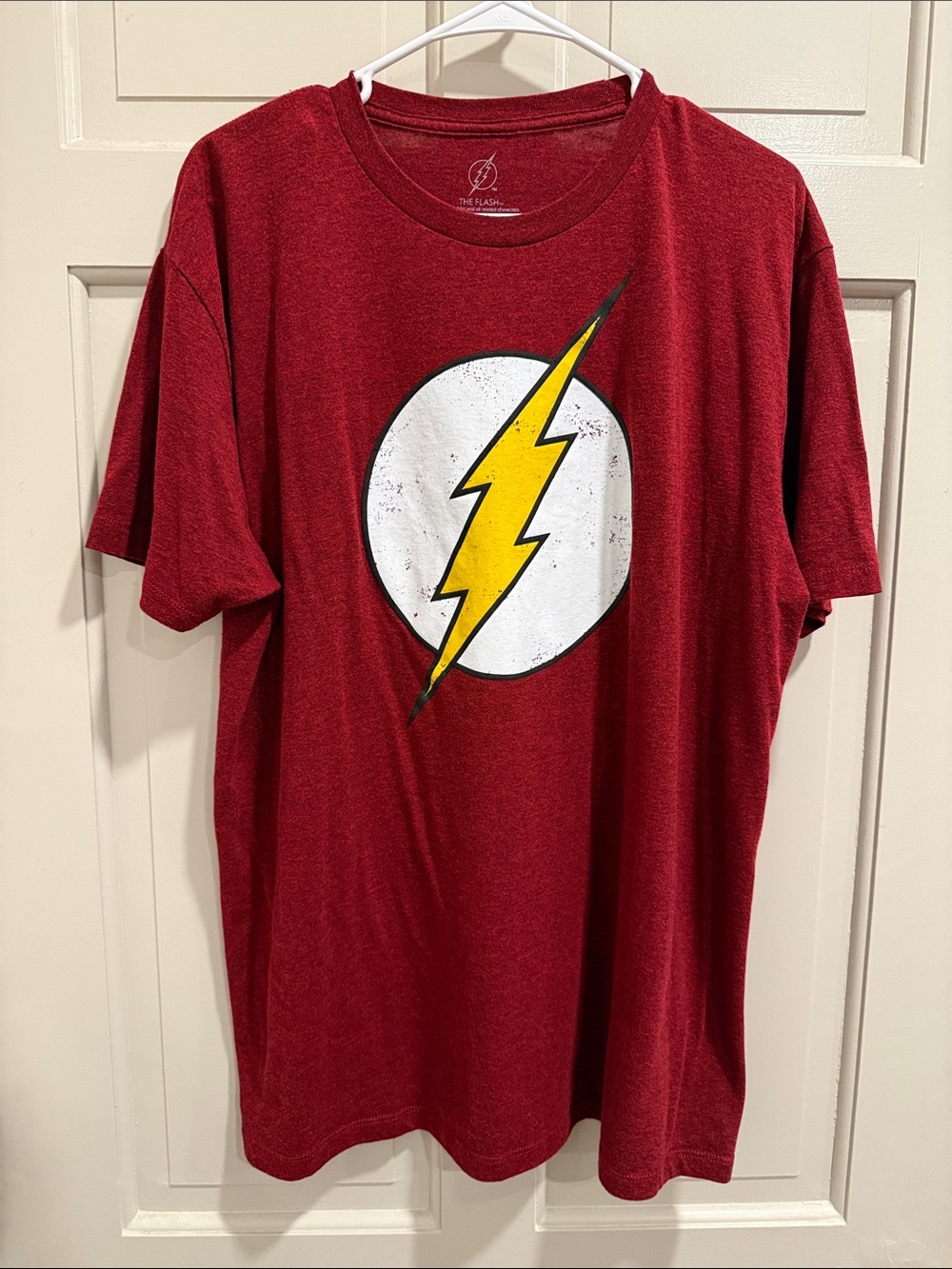 The Flash Graphic Tee Shirt Maroon Heathered Size XL (46/48)